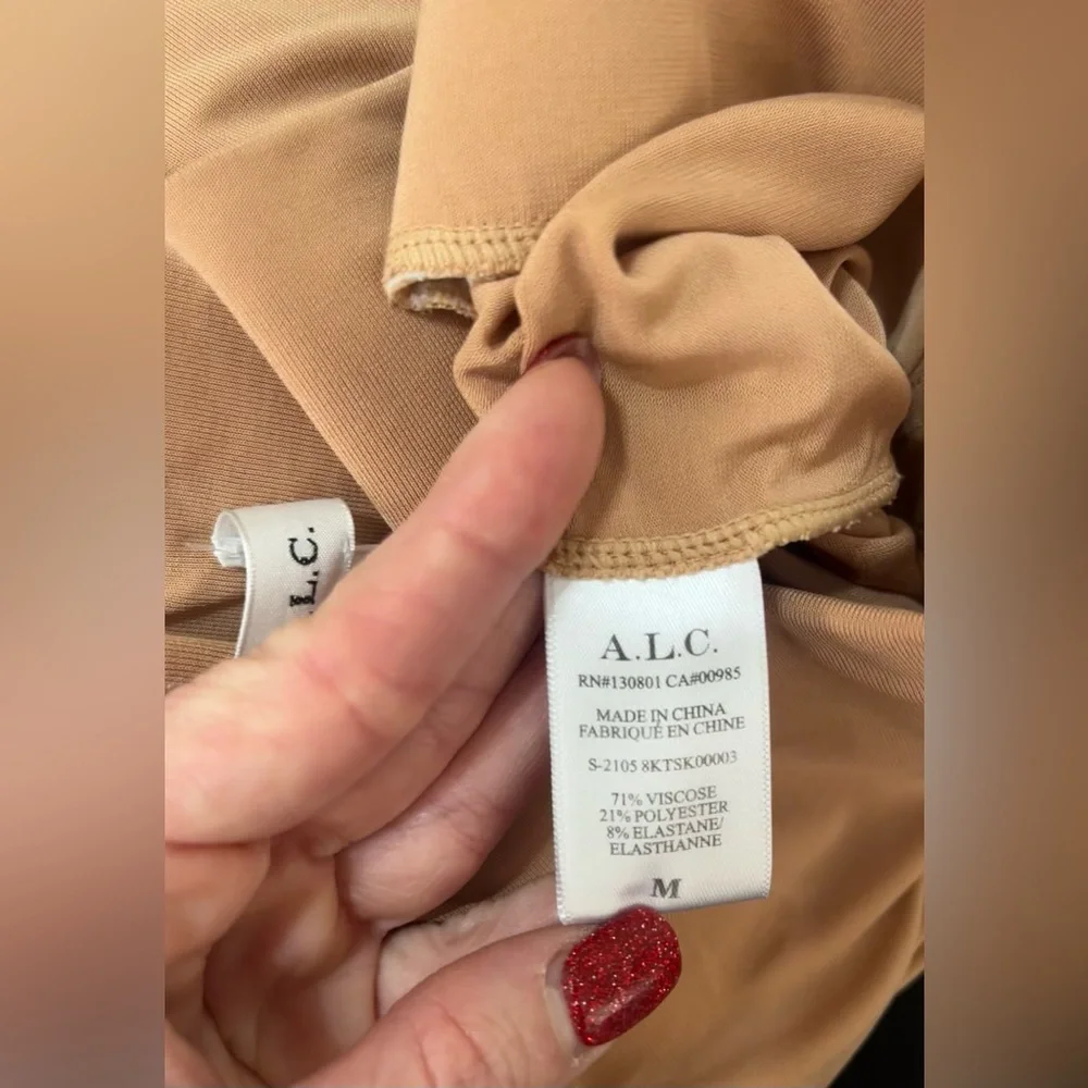 A.L.C. Tan Midi Skirt